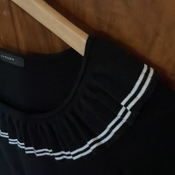 MARC JACOBS Pleated Sweater Dress Black No Size Small S - Picture 7 of 12